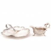 2 PC ENGLISH SILVERPLATE SERVI