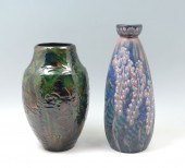 2 PC. EUROPEAN ART POTTERY VAS