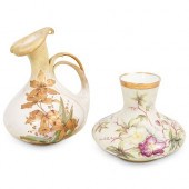 (2 PC) EUROPEAN HAND PAINTED P