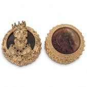 (2 PC) FLORENZA CAMEO PILL BOX