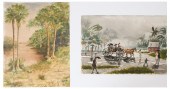 2 PC. FLORIDA ART LOT: 1) R. H