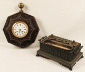 2 PC. FRENCH LOT OF BRONZE INK