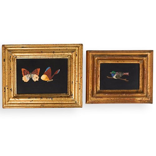 (2 PC) G. UGOLINI PIEDRA DURA