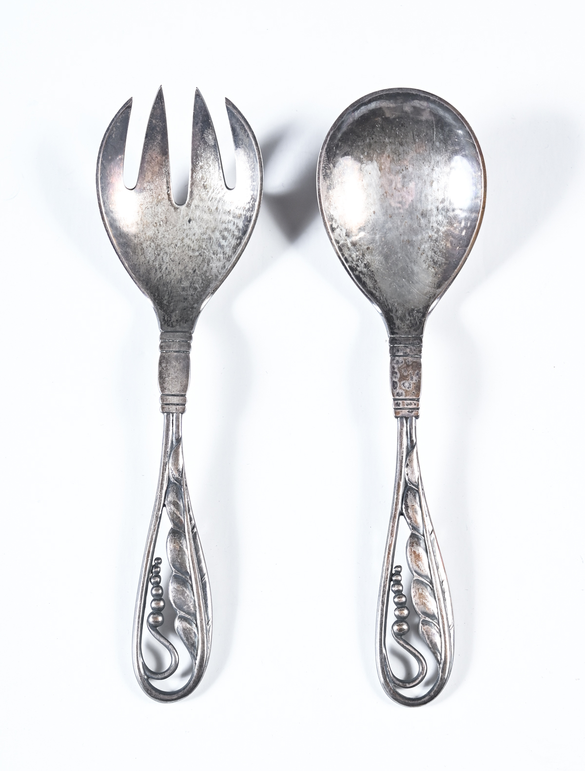 2 PC. GEORG JENSEN STERLING SALAD
