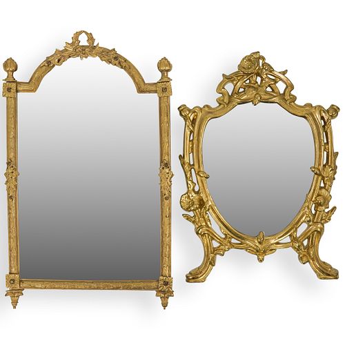 (2 PC) GILT BRONZE HANGING