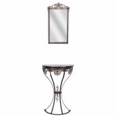 (2) pc Gothic hammered iron ma