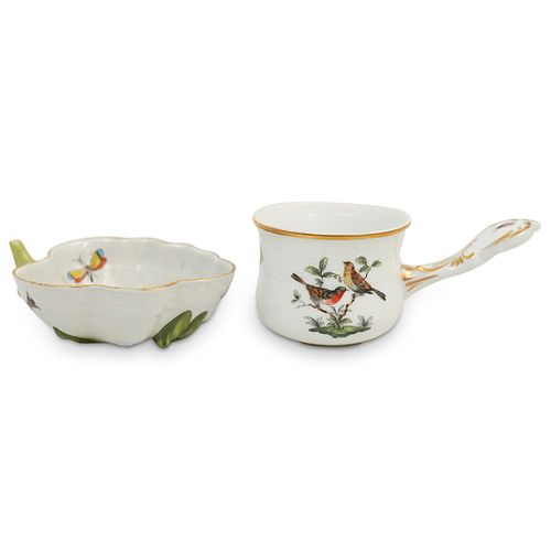 (2 PC) HEREND PORCELAIN HANDLED