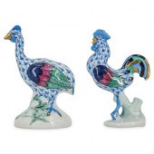 (2 PC) HEREND PORCELAIN MINIAT