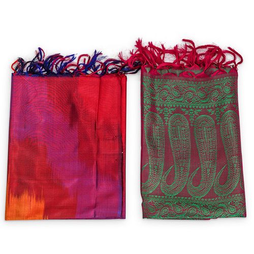 (2 PC) IRIDESCENCE SILK HAND