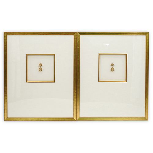 (2 PC) ITALIAN FRAMED INTAGLIO