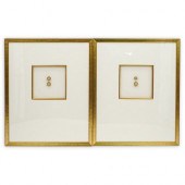 (2 PC) ITALIAN FRAMED INTAGLIO