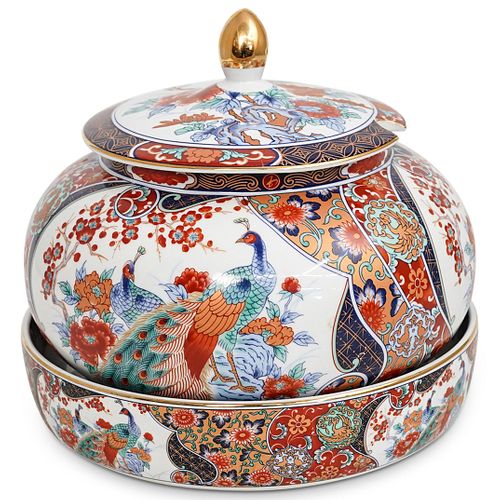 (2 PC) JAPANESE IMARI PORCELAIN