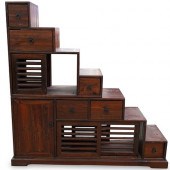 (2 PC) JAPANESE TANSU CABINETD