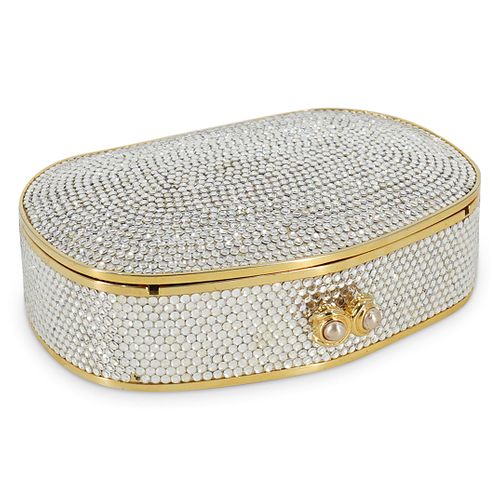 (2 PC) JUDITH LEIBER CLUTCH &