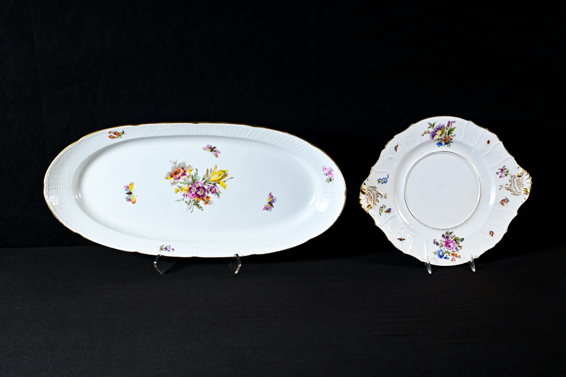 2 PC. KPM & SCHLAGGENWALD PORCELAIN