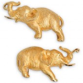 (2 PC) LARGE ALEXIS KIRK GILT