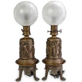 (2 PC) LARGE GRECO ROMAN BRONZ