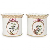 (2 PC) LIMOGES PORCELAIN CACHE