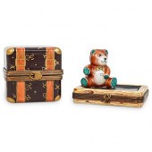 (2 PC) LIMOGES PORCELAIN TRINK