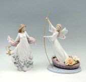 2 PC. LLADRO ''ENCHANTED LAKE'