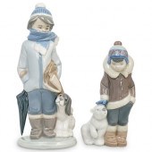 (2 PC) LLADRO PORCELAIN FIGURI