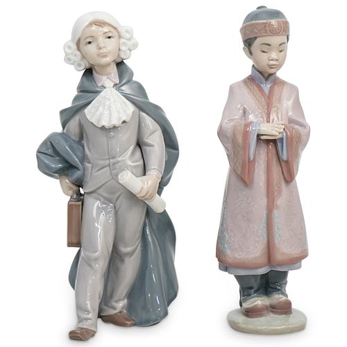 (2 PC) LLADRO PORCELAIN FIGURINE