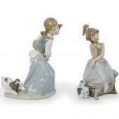 (2 PC) LLADRO PORCELAIN FIGURI