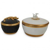 (2 PC) L'OBJET PORCELAIN CANDL