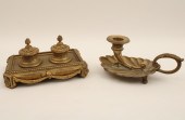 2 PC LOT; FRENCH BRONZE ENCRIE