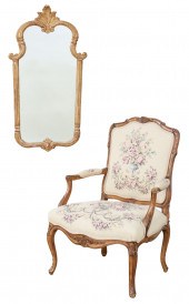 2 PC LOT OF DECORATIVE FURNISH