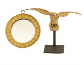 2 PC. LOT OF DECORATIVE BRONZE