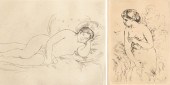 2 PC. LOT OF ETCHINGS, INCL. R