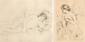 2 PC. LOT OF ETCHINGS, INCL. R