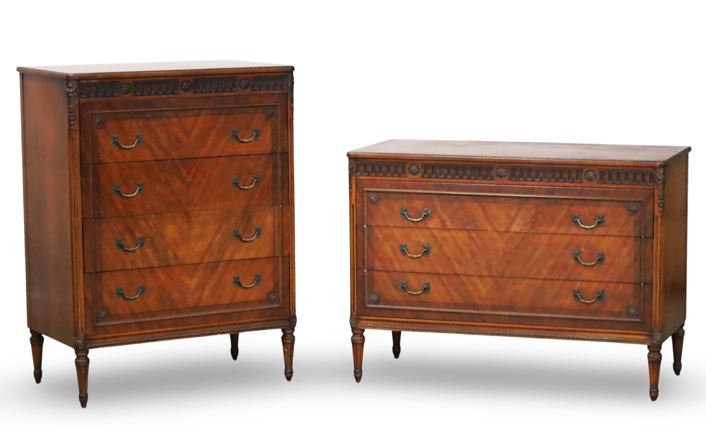 2 PC LOT OF LOUIS XVI STYLE BEDROOM
