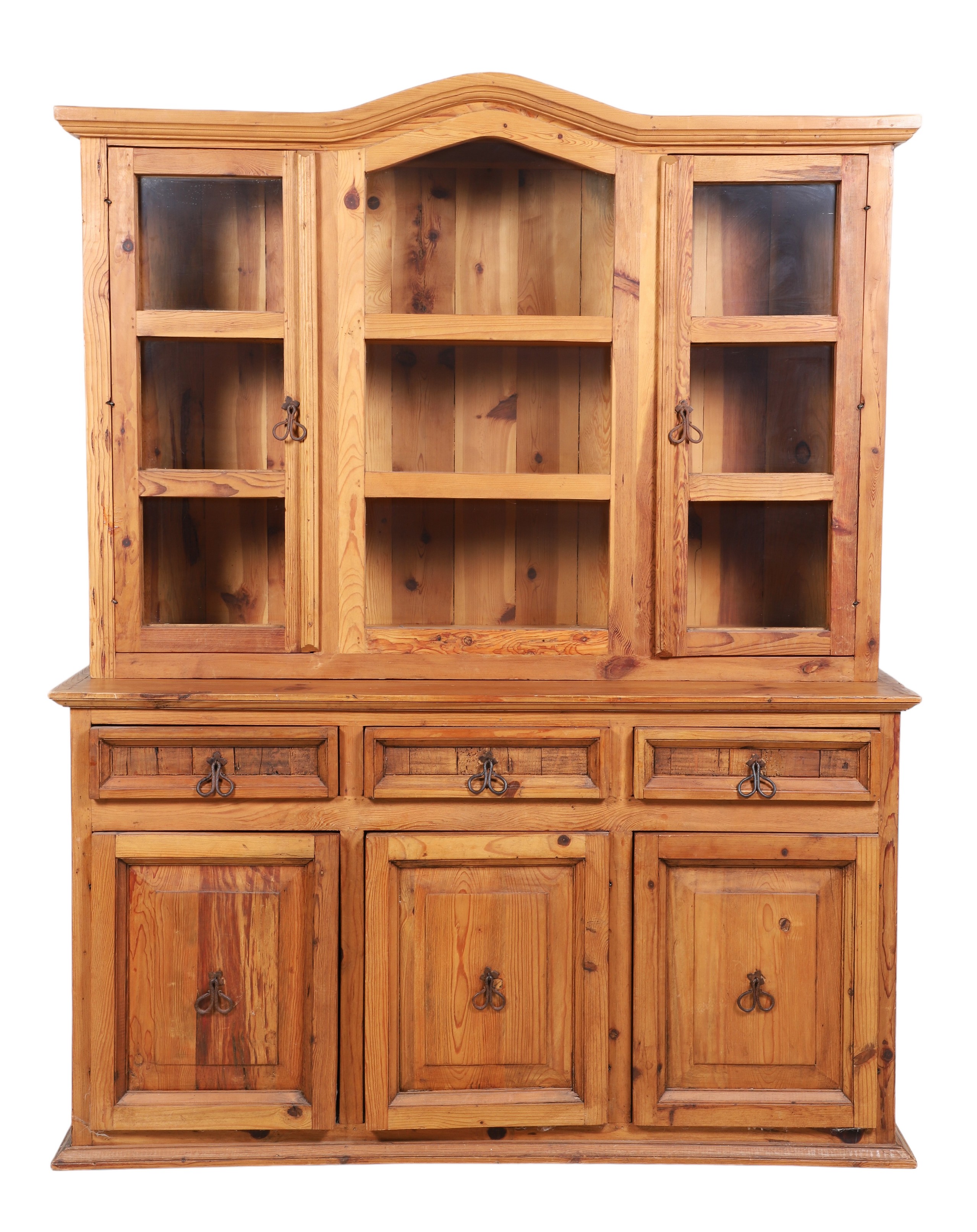 2-pc Mexican pine paneled china