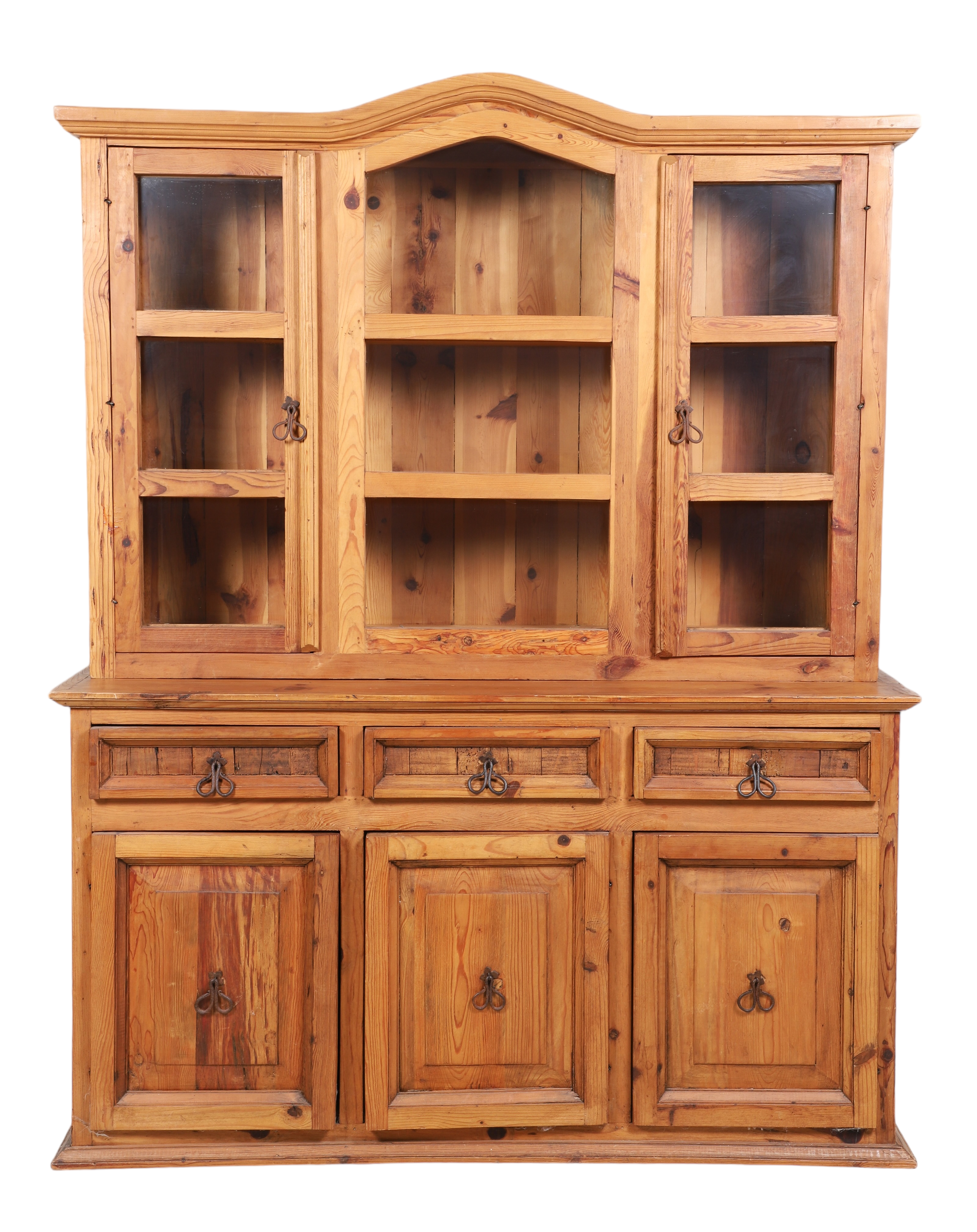 2-pc Mexican pine paneled china