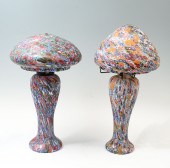 2 PC. MILLEFIORI ART GLASS MUS