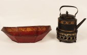 2 PC. MISC. LOT OF FRENCH TOLE