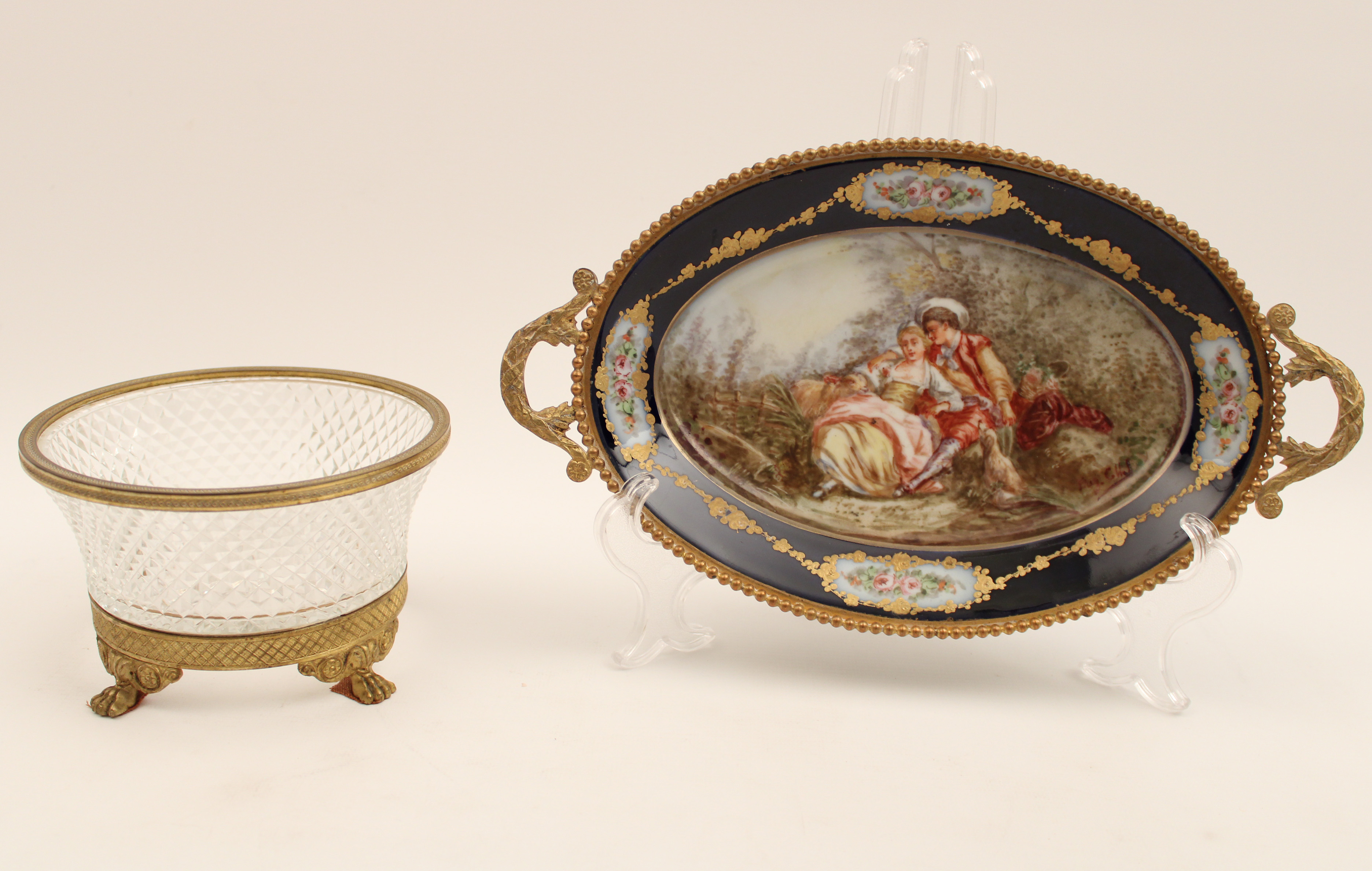 2 PC MISC LOT OF FORMAL FRENCH