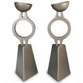 (2 PC) MODERNIST SCULPTURAL IR