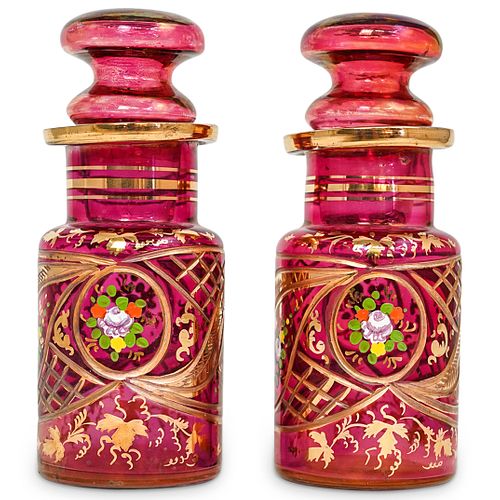 (2 PC) MOSER STYLE GLASS PERFUME