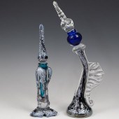 (2 PC) MURANO GLASS PERFUME BO