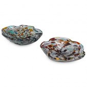 (2 PC) MURANO TUTTI FRUTTI SOM