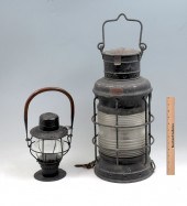 2 PC. NAUTICAL LANTERNS: 1) T.