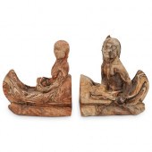 (2 PC) NEMADJI INDIAN BOOKENDS