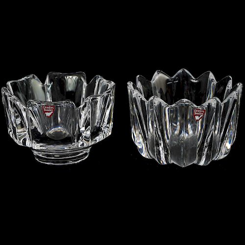 (2 PC) ORREFORS CRYSTAL