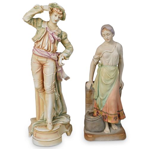 (2 PC) PAIR OF ANTIQUE EUROPEAN