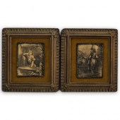 (2 PC) PAIR OF ARTINI ENGRAVIN