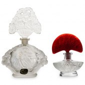 (2 PC) PAIR OF BOHEMIAN CRYSTA