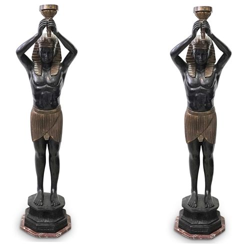 (2 PC) PAIR OF EGYPTIAN REVIVAL